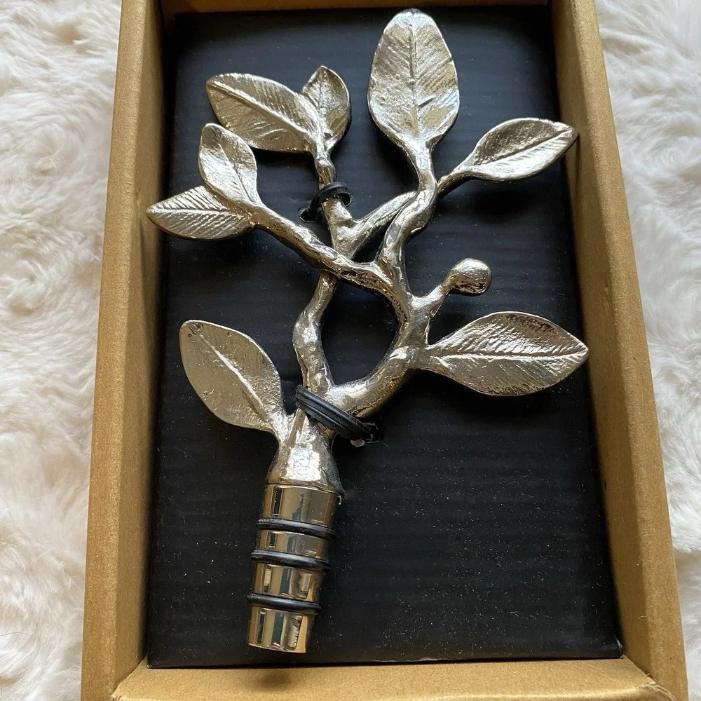 Michael Aram‎ Sleepy Hollow Wine Stopper 7x5 Inch Handmade New In Box